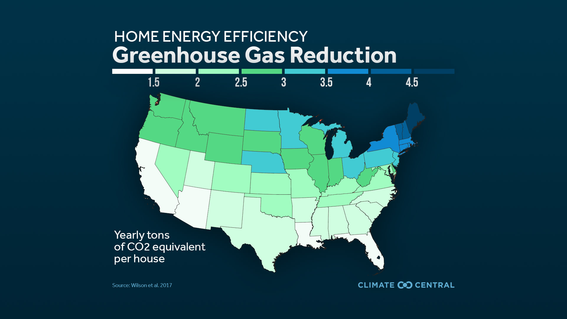 Map of GHG Reductions - Solutions Series: Creating Climate-Friendly Homes