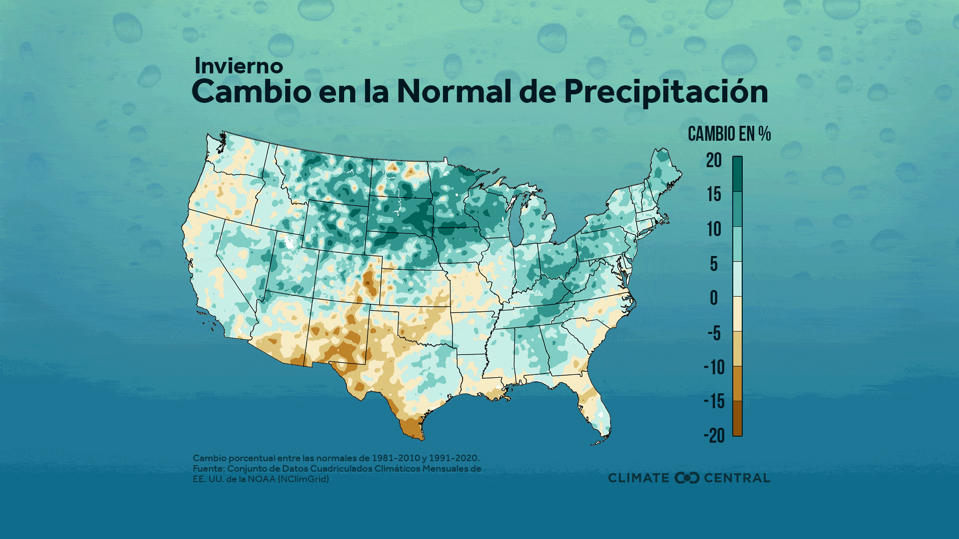 Mapas nacionales - Changing Precipitation Normals