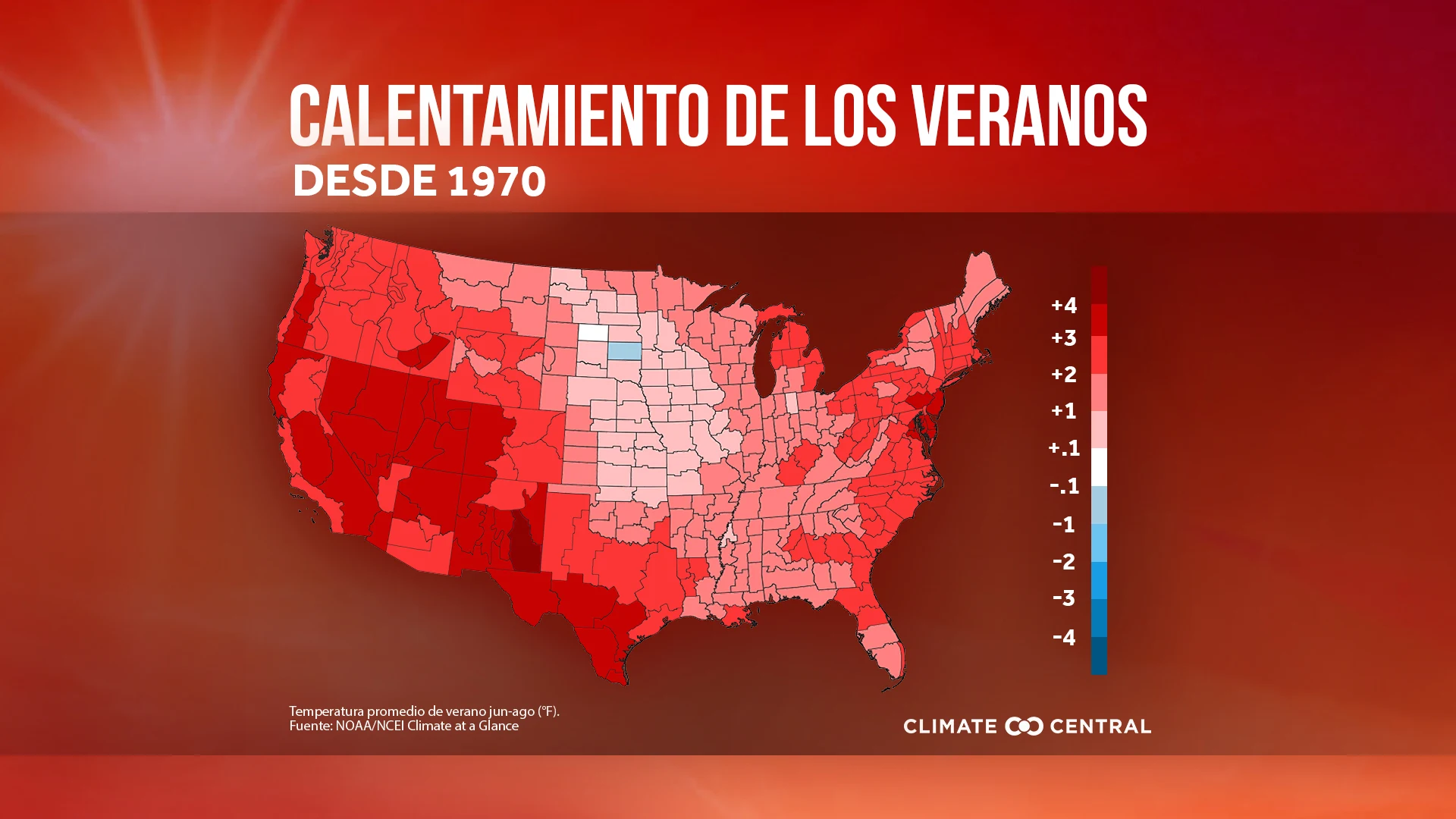 Mapa nacional de temperaturas media - 2022 Summer Package