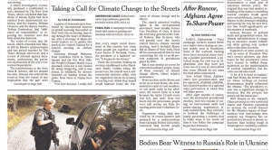 People's Climate March Makes Front-Page News | Climate Central