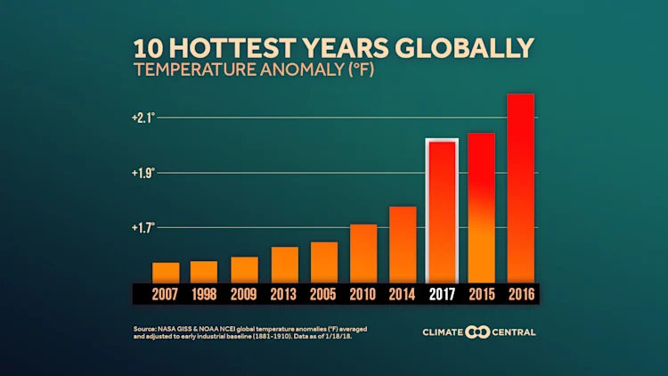 2017 Global Temperature Review