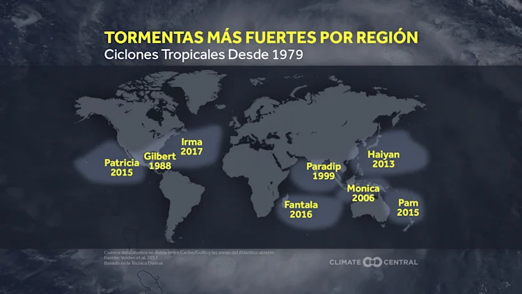 Récords de ciclones tropicales y precipitaciones extremas
