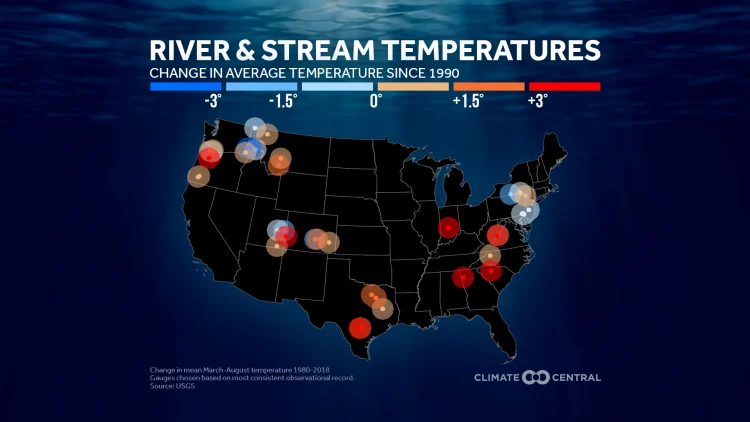 Fish in Hot Water: Streams, Lakes, and Oceans