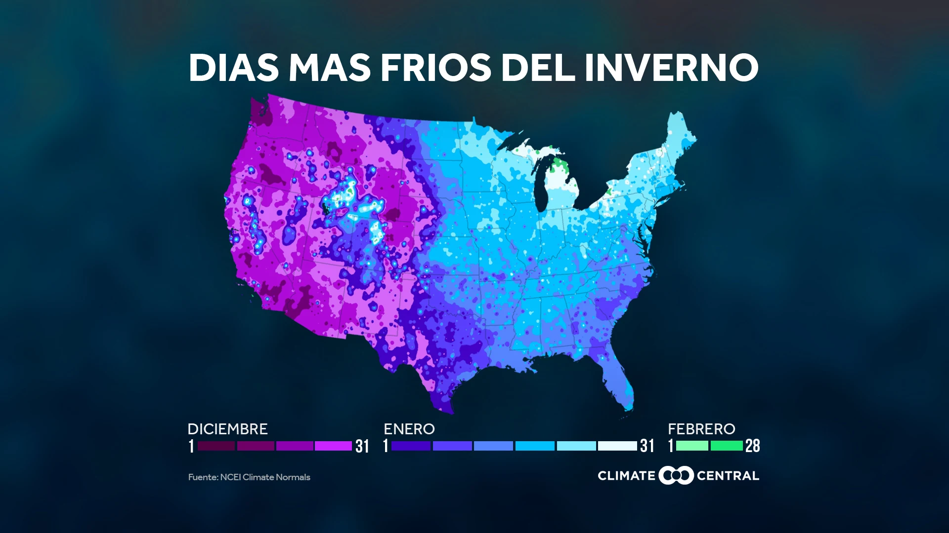 Período más frío del invierno