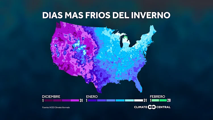 Período más frío del invierno