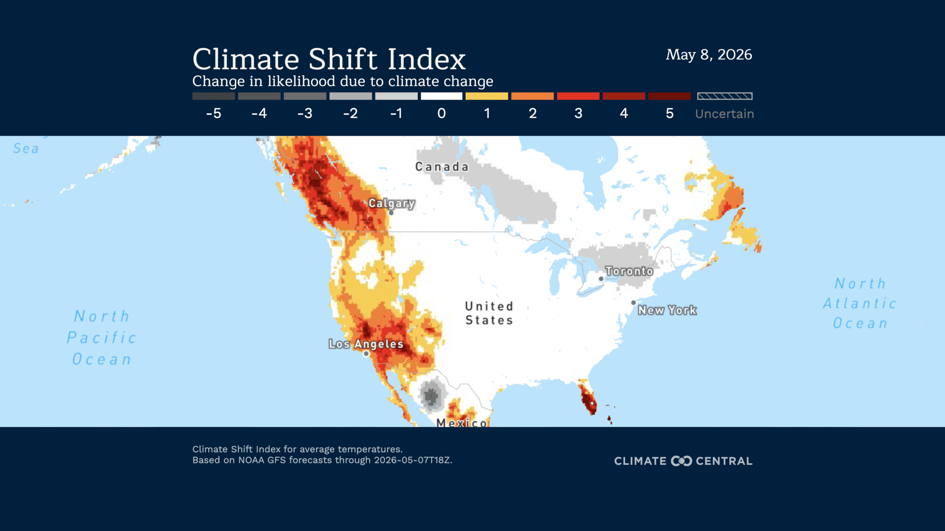 Climate Shift Index Alerts | Climate Central
