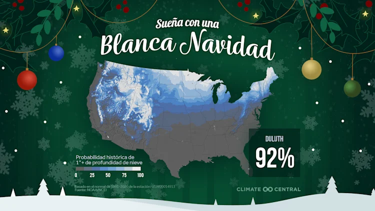 CM: Local White Christmas Map 2022 (ES)