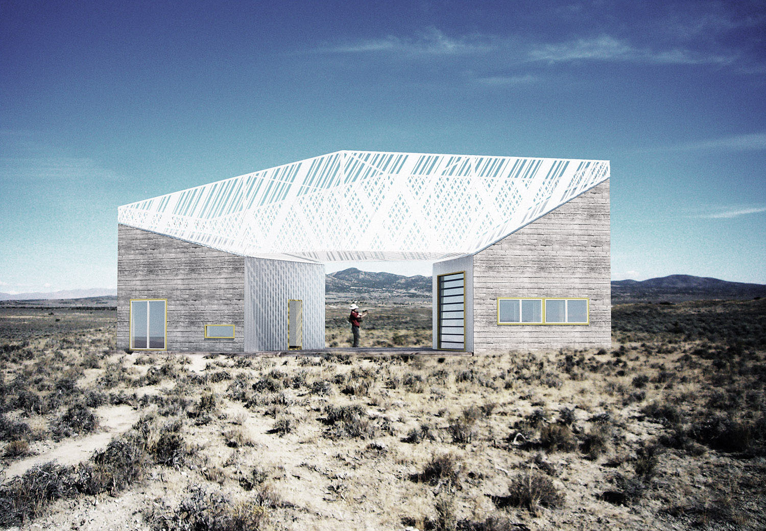 Exterior view of Montello Foundation, designed by Bureau V, located in Nevada, NV
