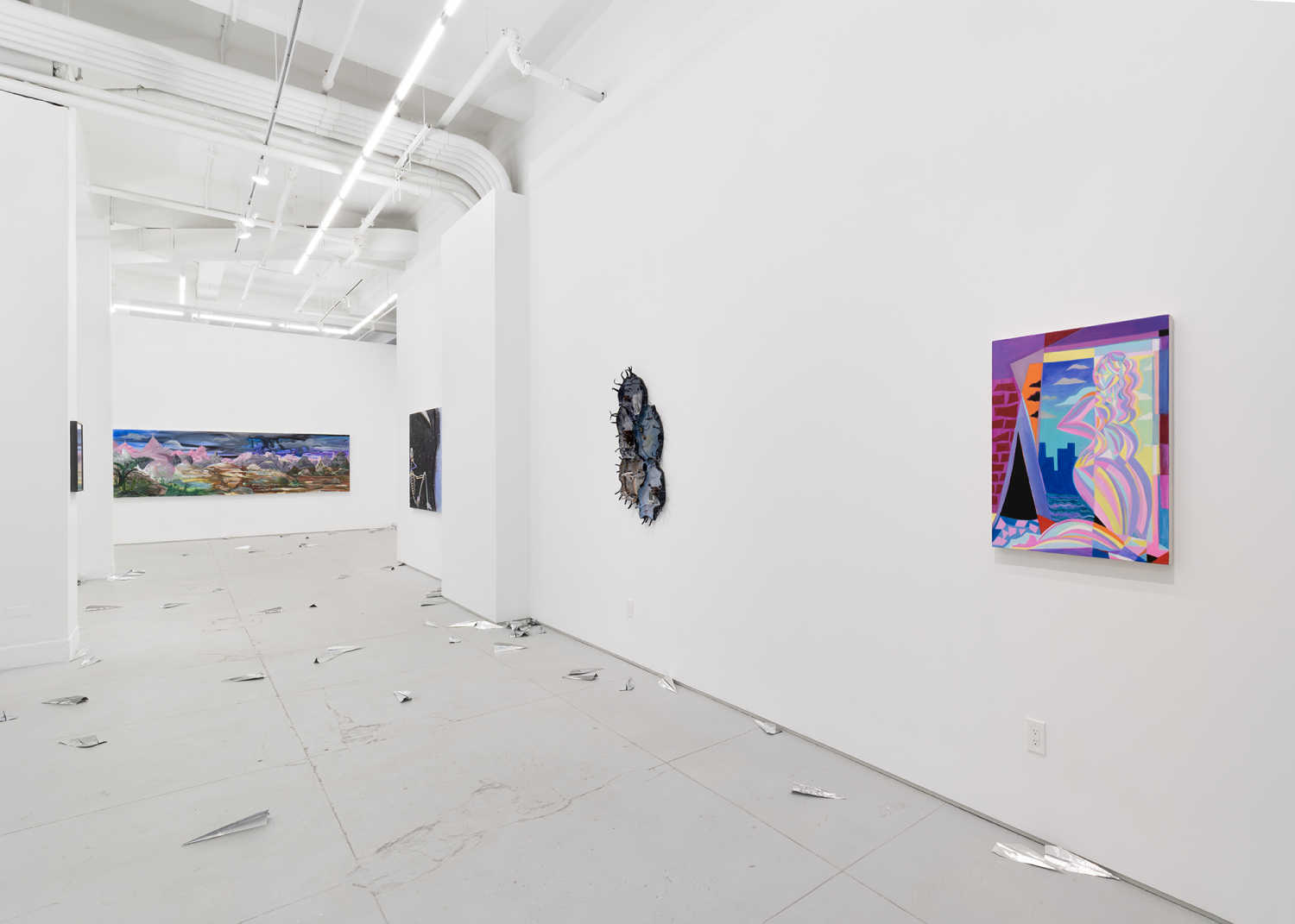 Installation view of 3.0, the inaugural exhibition at Chapter NY's new home in Tribeca, New York, designed by Bureau V, photography by Charles Benton.