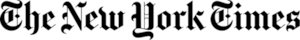 The New York Times Logo The New York Times wordmark in black blackletter type