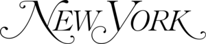 New York Magazine Logo New York Magazine wordmark in black italic serif type with decorative swash capitals