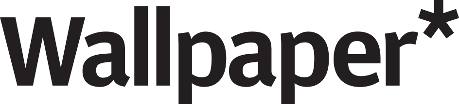 Wallpaper* magazine wordmark in dark charcoal bold sans-serif type with an asterisk