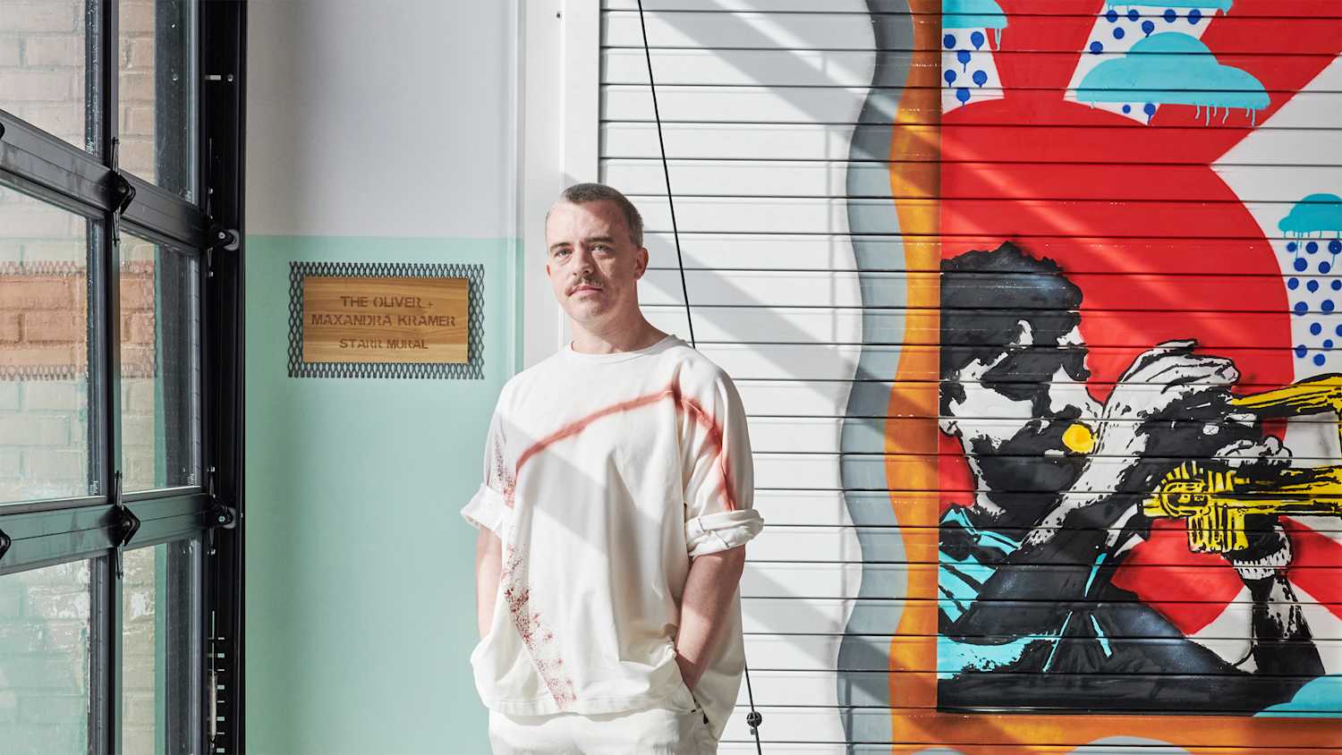 Bureau V Architecture Principal Peter Zuspan Bureau V Architecture Principal Peter Zuspan, standing in the lobby of the Bushwick Starr.