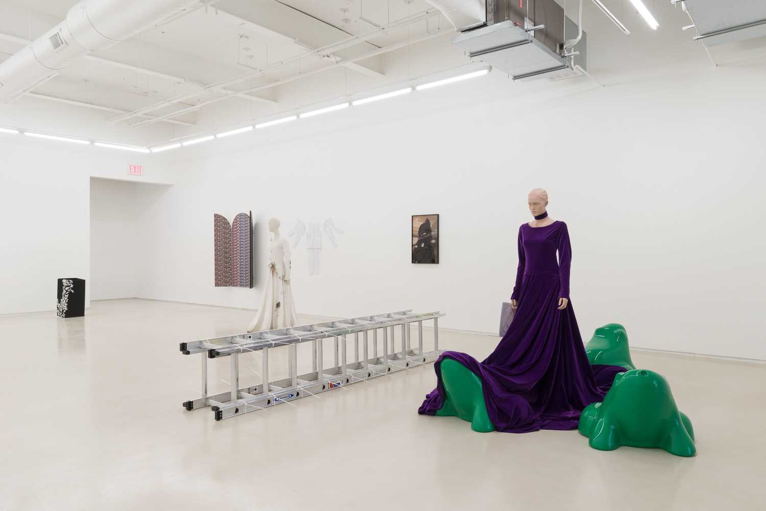 Installation view of Sin by Anna-Sophie Berger, the inaugural exhibitions at JTT's new home in Tribeca, New York, designed by Bureau V Architecture.