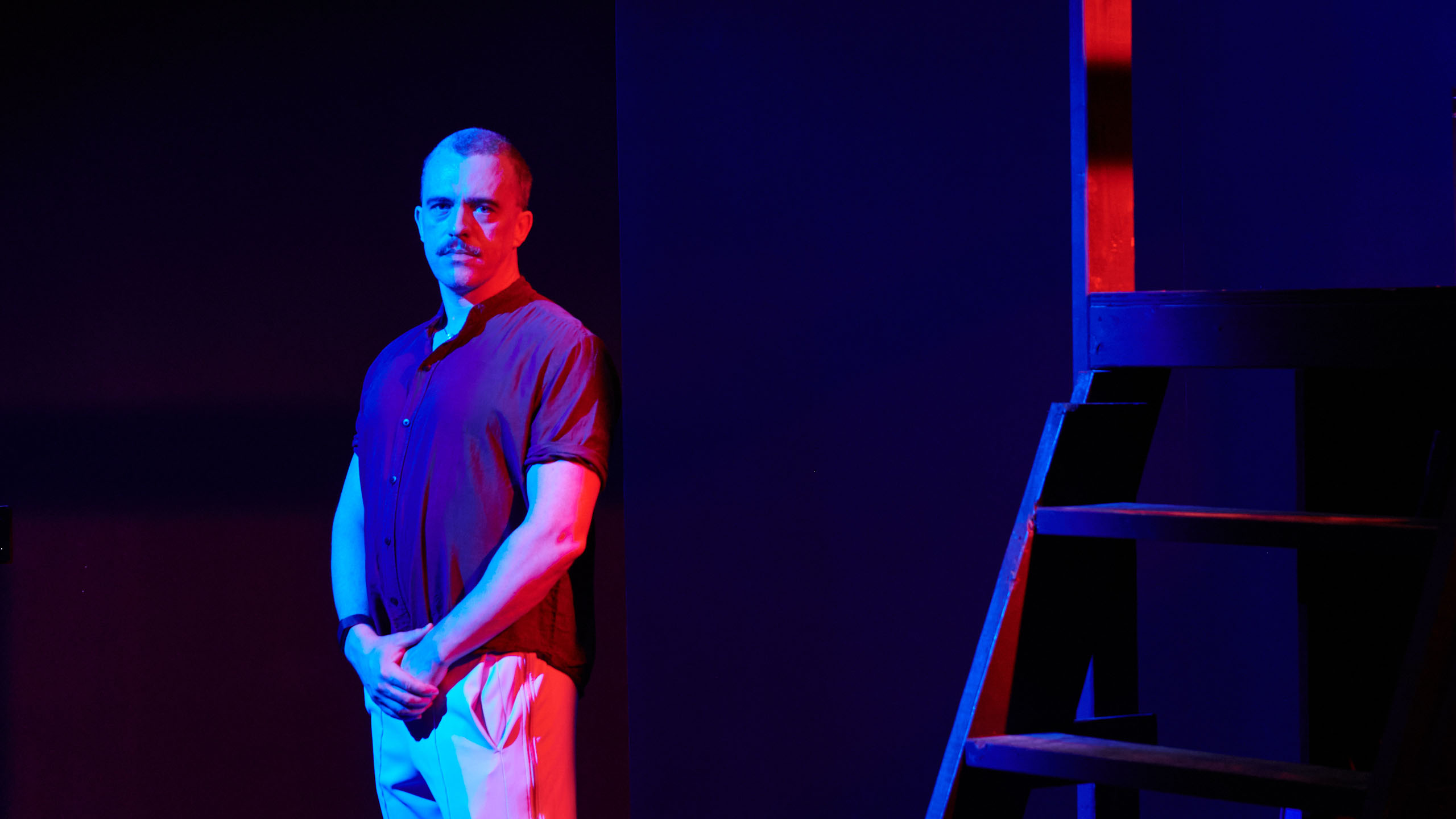 Bureau V Architecture Principal Peter Zuspan photographed by Kelly Marshall at the home of the Bushwick Starr Theater.