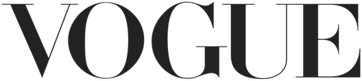 Vogue wordmark in large black high-contrast serif capitals
