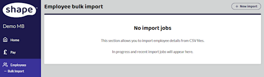 Upload File Shape Uploading the Employee File - Shape Payroll