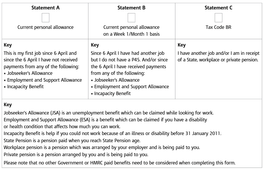 Using HMRC Starter Checklist - Shape Payroll