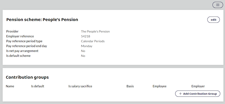 Group Pensions Process How to set up a People's Pension scheme in Shape - Shape Payroll