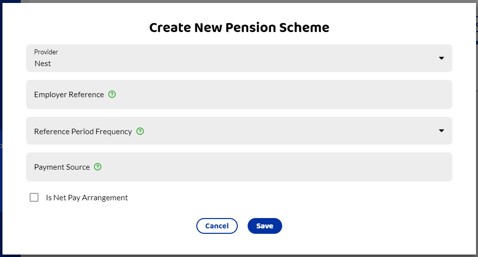 Setup a NEST pension ready for API Integration Shape Payroll