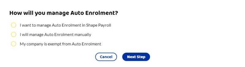 How will you manage auto enrolment.