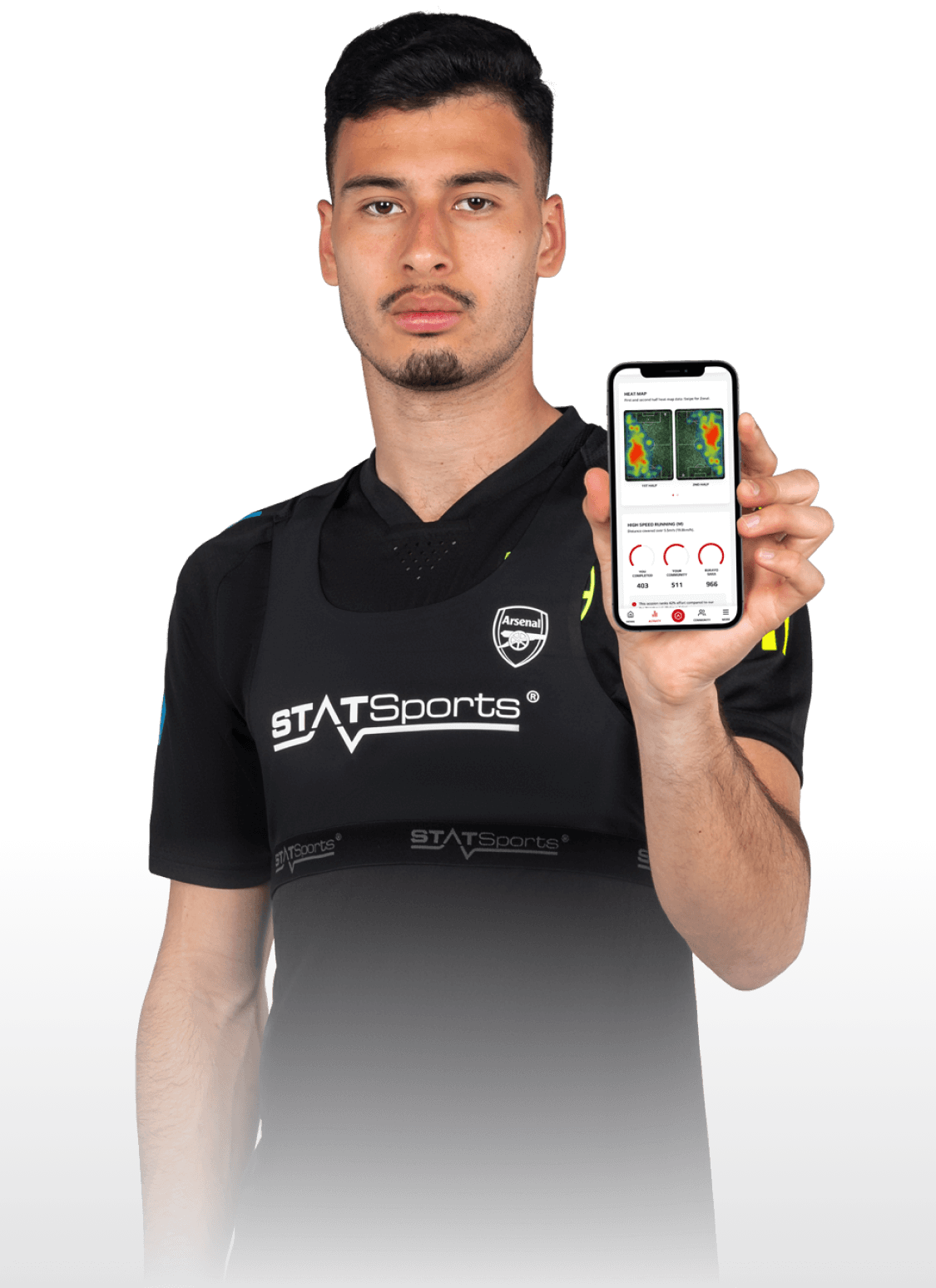 ARSENAL EDITION STATSPORTS GPS Performance Tracker - Size Adult Medium  £199.99 - PicClick UK