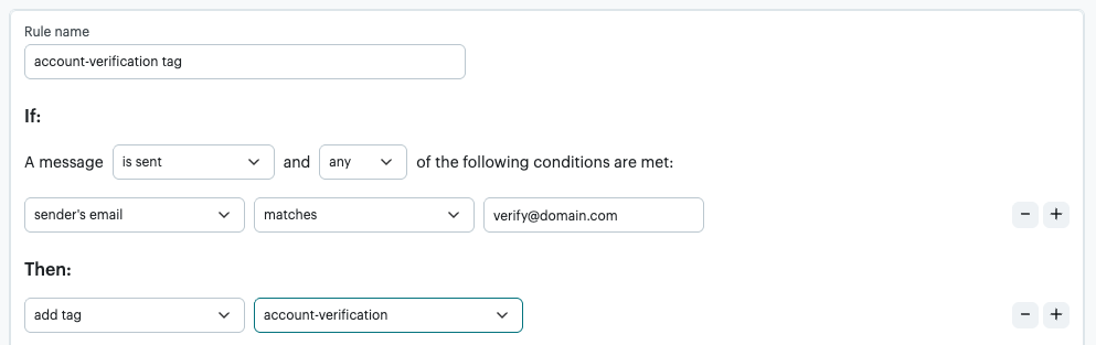 Transactional Rules Engine: Account verification