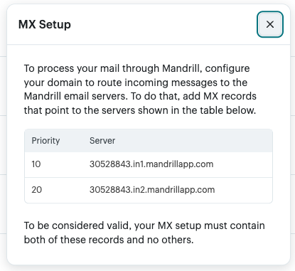 Transactional Email: Set up MX records