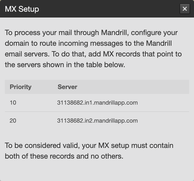 Transactional Email: Set up MX records