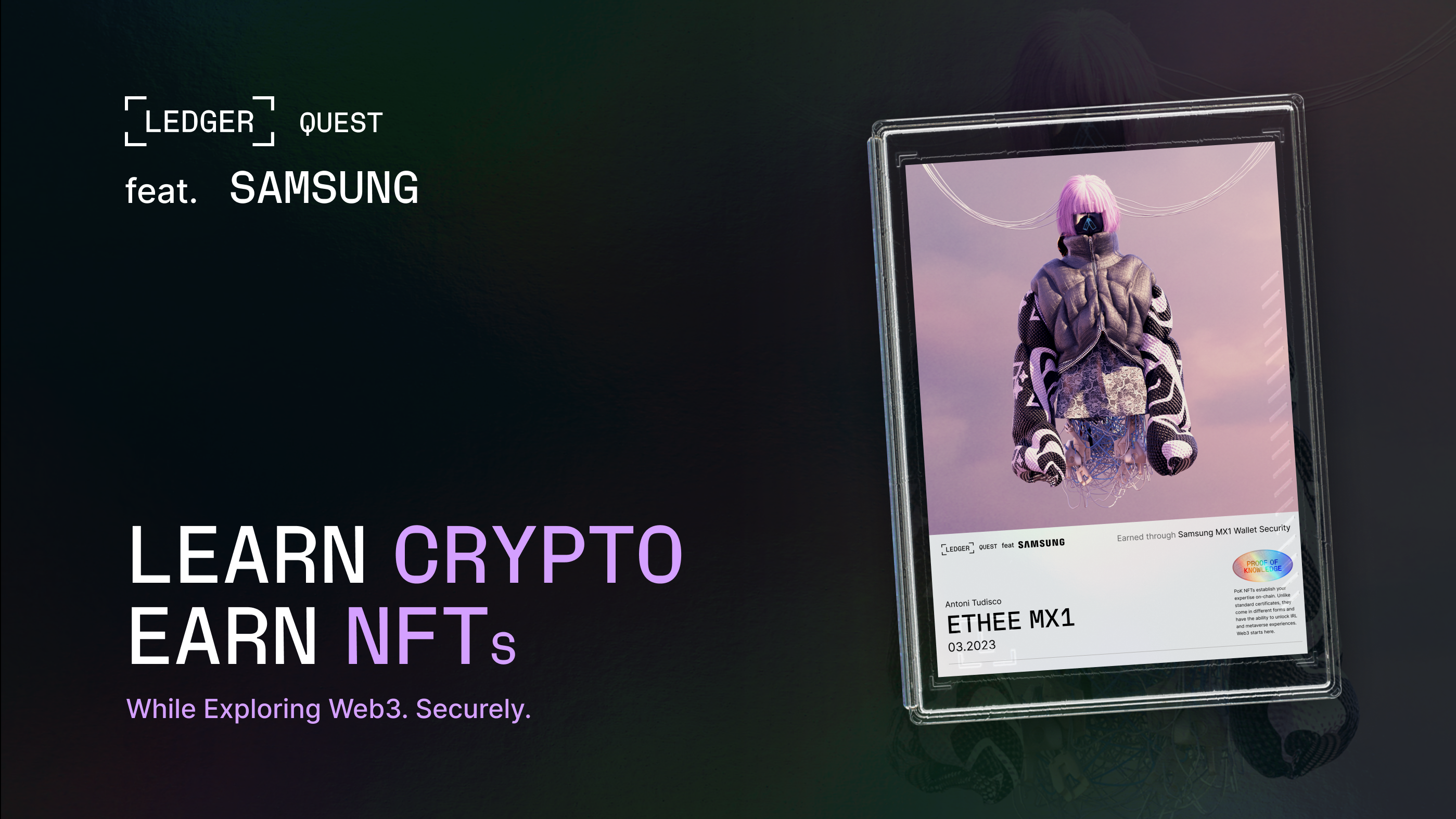 Samsung MX1 Wallet Security | Earn NFT with [L] Quest