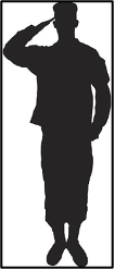 An image of a military Silhouette representing military discount