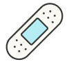 An illustration shows a bandage above the purple text "Accidents & Illnesses." This represents medical coverage for unexpected health issues that may affect pets.