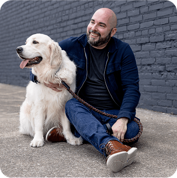 Man and his dog