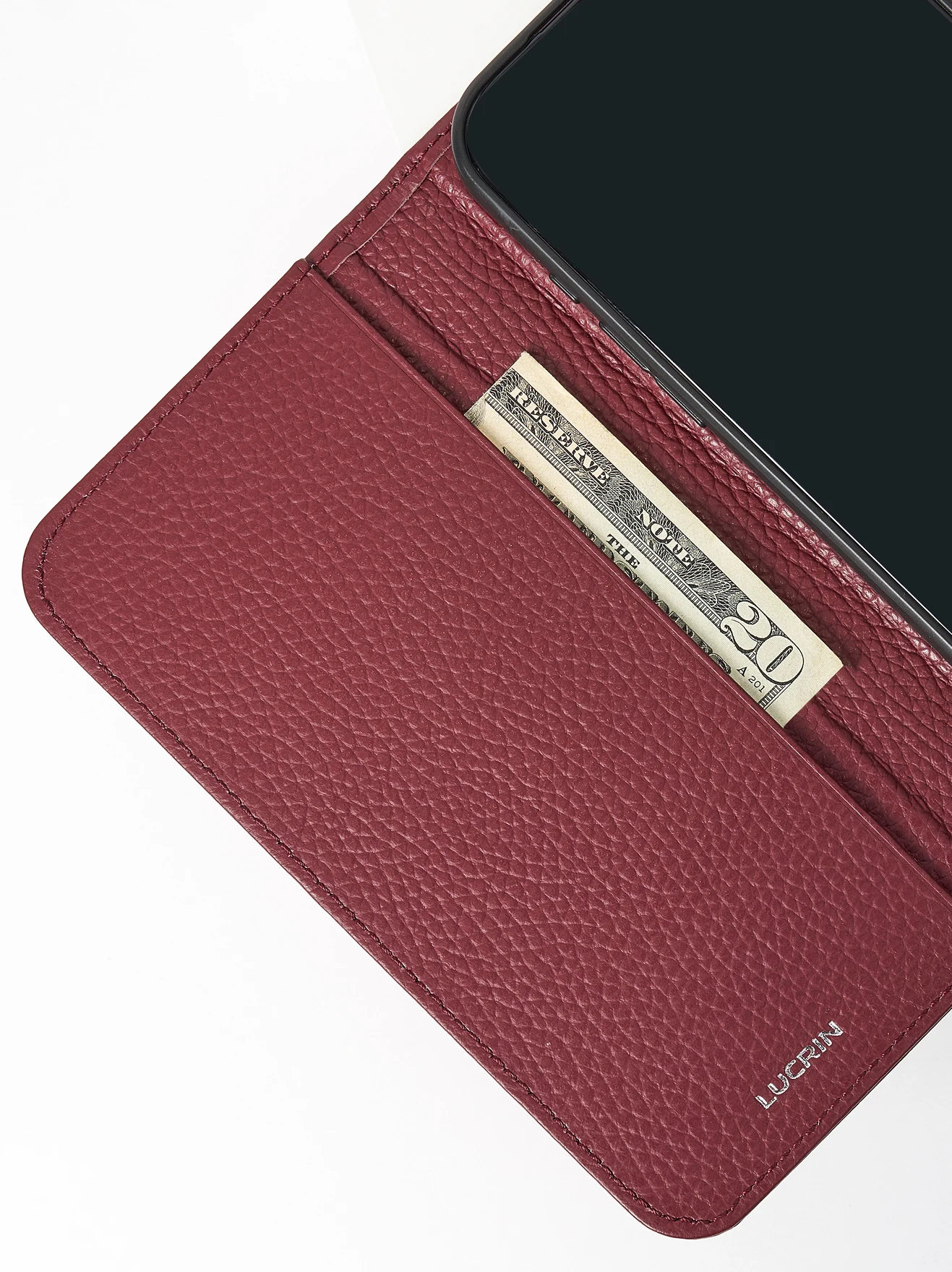 iPhone 18 Pro Max Minimalist Wallet Case | Personalised Leather - Light ...