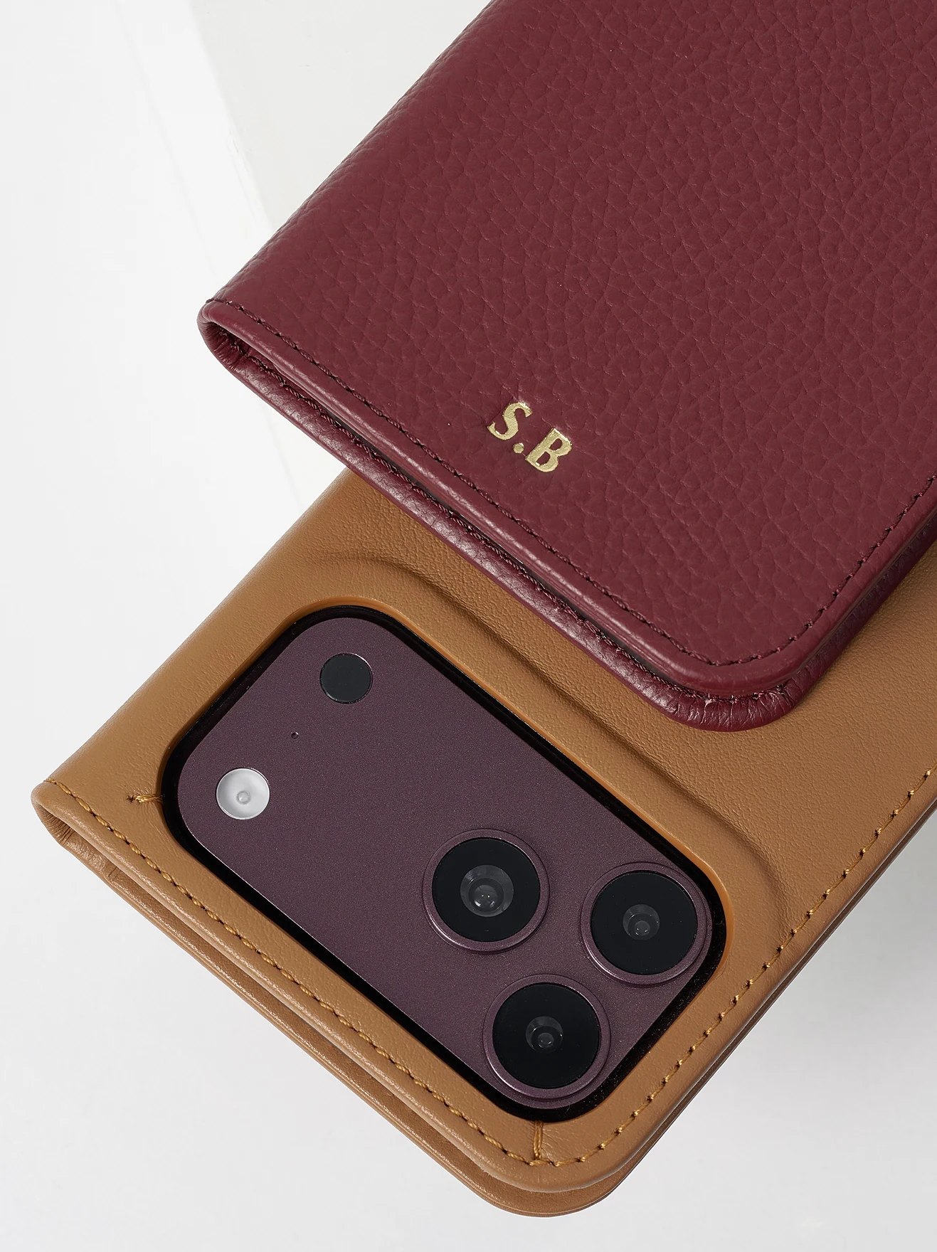 iPhone 18 Pro Max Minimalist Wallet Case | Personalised Leather - Light ...