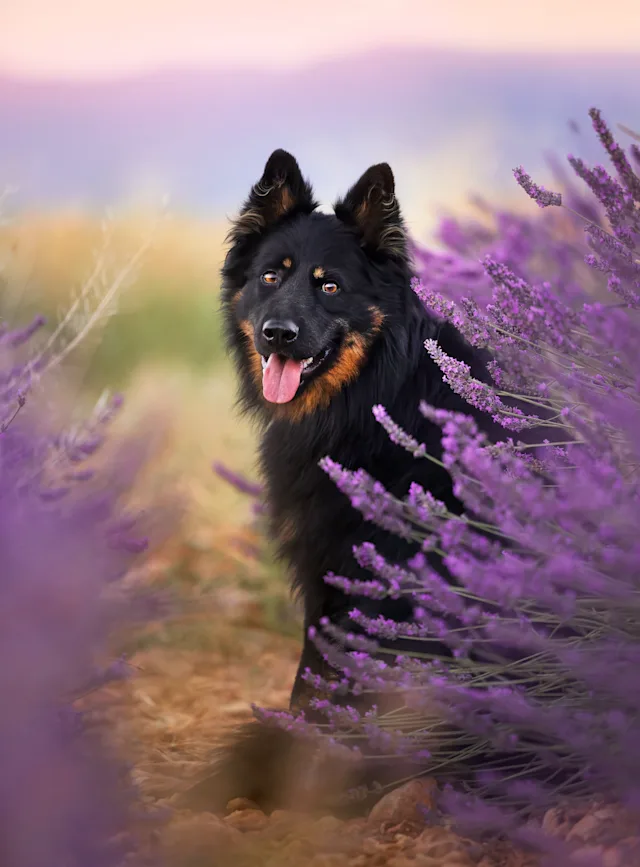 Lavendel – hundefoto fra Hundefotografi i Nordsjælland