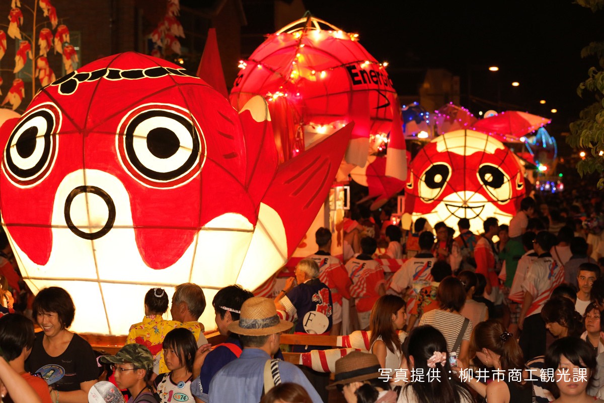 金魚ちょうちんの町、柳井の夏の風物詩／柳井金魚ちょうちん祭り