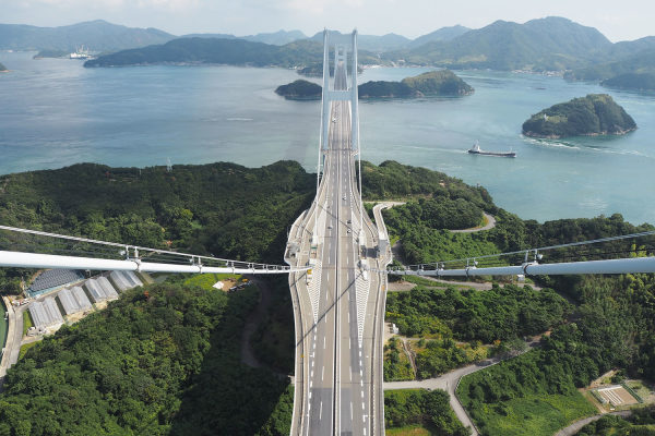 来島海峡大橋塔頂体験