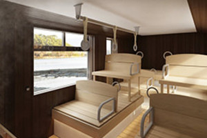 Japan converts bus into mobile sauna to revive flagging public transport