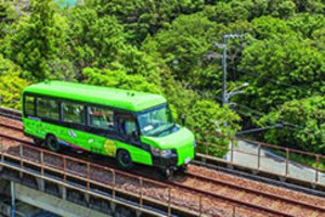 Japan launches road-rail bus
