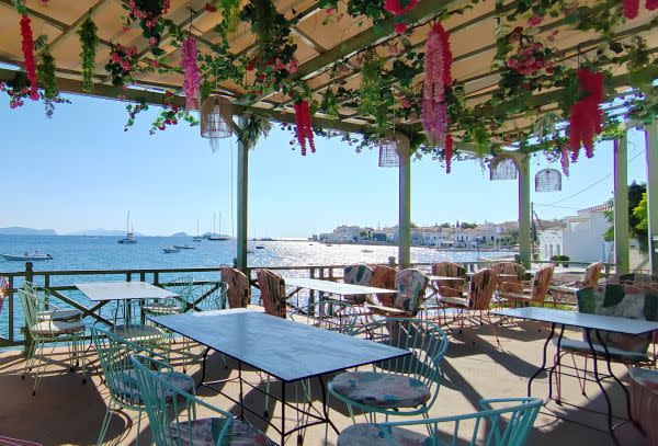 Spetses Cafe Cielo Mar Meer Blick