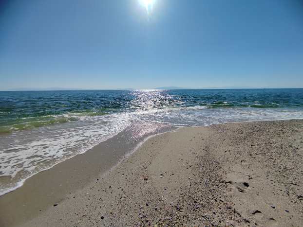 Possidi Beach Meer Blick