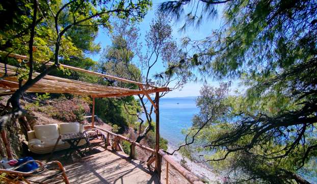 Sithonia Koviou Beach Ausblick 3