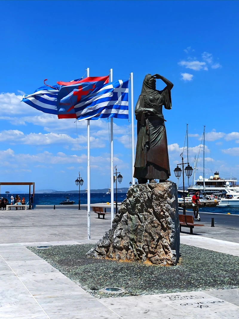 Spetses die Statue Von Laskarina Bouboulina