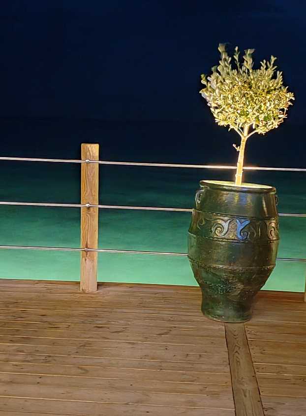 Gozo Restaurant Skala Fourkas Aussicht 2