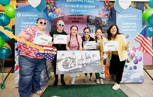 Aer Lingus inaugural flight to Cleveland