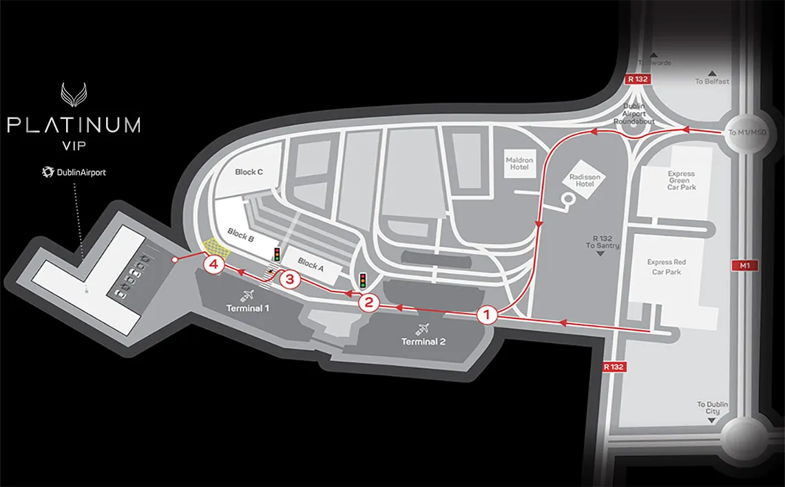 platinum car park map