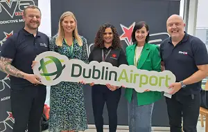 Radio broadcast at Dublin Airport