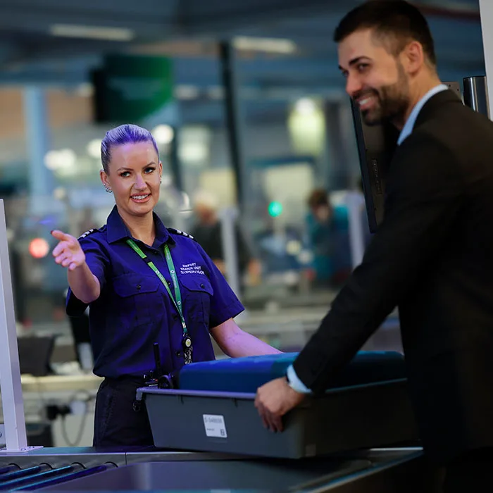 At the airport Security image