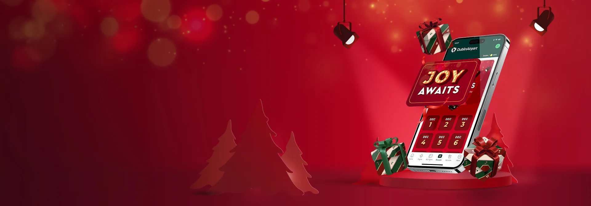 joy awaits landing page desktop